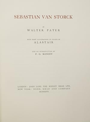 Seller image for Sebastian Van Storck for sale by James Cummins Bookseller, ABAA