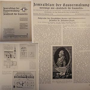 Seller image for Zentralblatt der Bauverwaltung, vereinigt mit Zeitschrift fr Bauwesen: Heft 4 vom 26. Januar 1938, 58.Jahrgang for sale by Galerie fr gegenstndliche Kunst