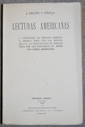 Seller image for LECTURAS AMERICANAS for sale by Fbula Libros (Librera Jimnez-Bravo)