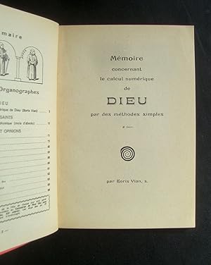 Organographes du Cymbalum pataphysicum - N° 6 : Vie des Saints du calendrier pataphysique - Absolu