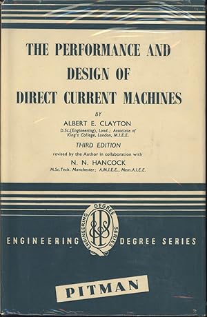 Image du vendeur pour The Performance and Design of Direct Current Machines mis en vente par Aullay Books