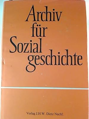 Archiv für Sozialgeschichte. - XXXVII. Bd.(37.) / 1997.