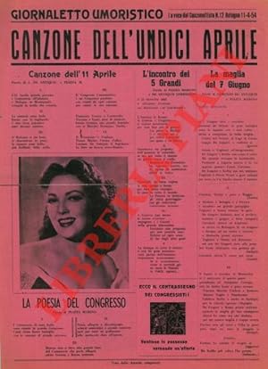 Canzone dell'undici aprile. Giornale umoristico.