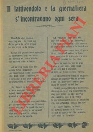 Il lattivendolo e la giornaliera s'incontravano ogni sera. (in dialetto bolognese).