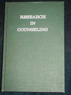 Bild des Verkufers fr Research in Counseling zum Verkauf von Lotzabooks