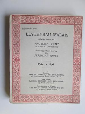 Seller image for Poison Pen. Llythyrau malais . Wedi ei chyfieithu . gan Jeremiah Jones (Welsh Drama Series.) for sale by Goldstone Rare Books