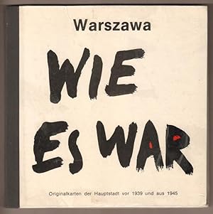 Bild des Verkufers fr Warschau (Warszawa) wie es war. Originalkarten der Hauptstadt vor 1939 und aus 1945. zum Verkauf von Antiquariat Neue Kritik