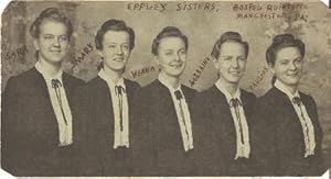 Seller image for PROFESSIONAL PHOTOGRAPH OF THE EPPLEY SISTERS, GOSPEL QUINTETTE, MANCHESTER, PA:; Mounted on card stock, with overall title and the name of each sister written in red ink for sale by R & A Petrilla, IOBA