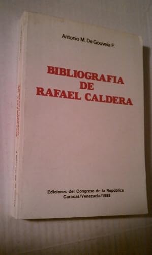 BIBLIOGRAFIA DE RAFAEL CALDERA