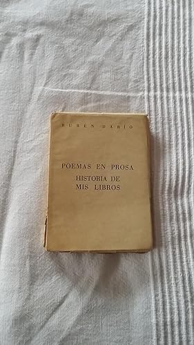 Imagen del vendedor de Poemas en Prosa. Historia de mis libros a la venta por Libros Ambig