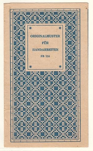 Originalmuster für Handarbeiten - FB 114 - Faltprospekt mit Vorlagen. Schnitzler&Witzel Oberelfri...