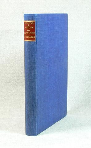Image du vendeur pour Bibliographie der Lappischen Litteratur. mis en vente par Hatt Rare Books ILAB & CINOA