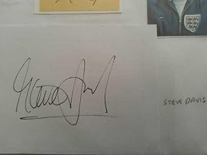 Steve Davis, Hand Signed Autograph 2010