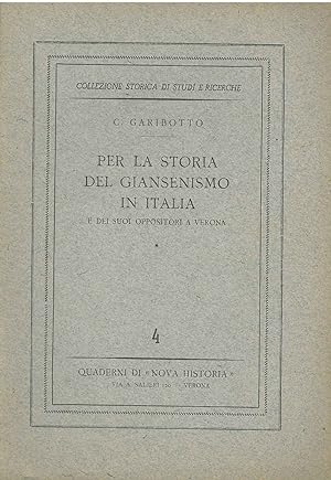 Per la storia del giansenismo in Italia e dei suoi oppositori a Verona
