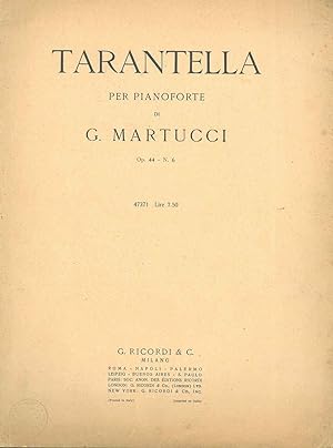 Tarantella per pianoforte op. 44 n. 6