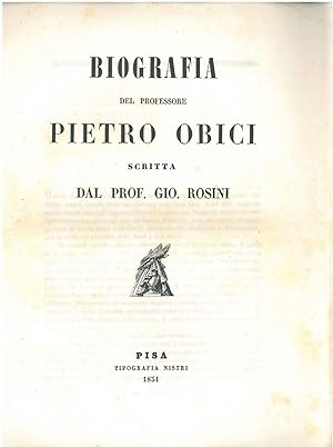 Biografia del Professore Pietro Obici