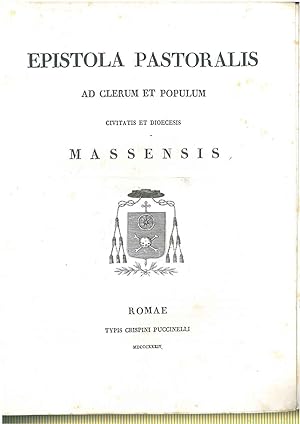 Epistola pastoralis ad clerum et populum civitatis et diocesis Massensis