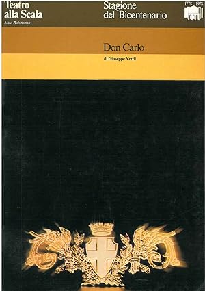 Don Carlo. Opera in cinque atti. Libretto di Joseph Méry e Camille Du Locle