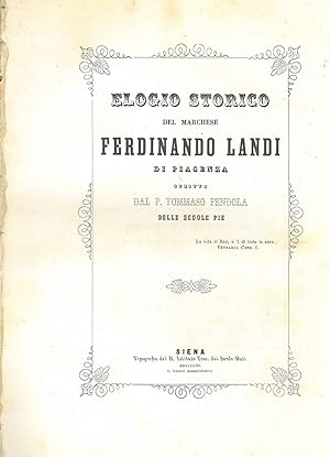 Elogio storico del marchese Ferdinando Landi di Piacenza