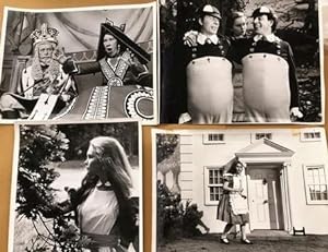 22 black-and-white press photos of the musical film Alice in Wonderland (1972).