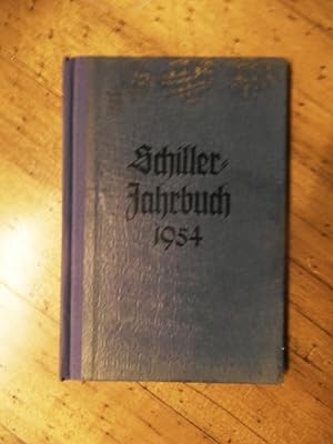 Seller image for Schiller-Jahrbuch 1954. 4. Jahrgang. for sale by Buchhandlung Neues Leben