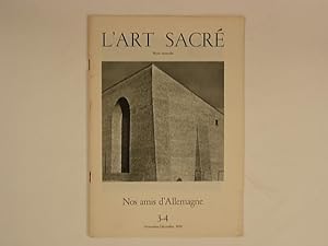 Seller image for L'Art Sacr 3-4 Novembre -Dcembre 1959 Nos amis d'Allemagne for sale by A Balzac A Rodin