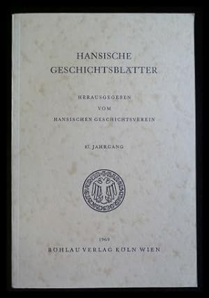 Bild des Verkufers fr Hansische Geschichtsbltter. 87. Jahrgang 1969 zum Verkauf von ANTIQUARIAT Franke BRUDDENBOOKS