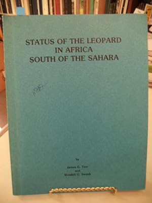Seller image for Status of the Leopard in Africa South of the Sahara for sale by The Odd Book  (ABAC, ILAB)