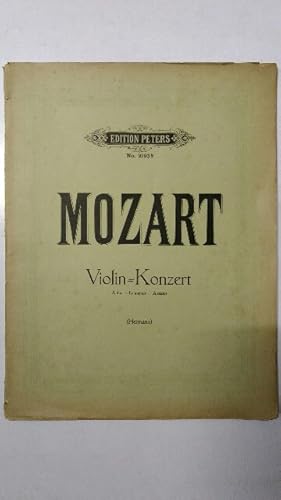 Bild des Verkufers fr Mozart - Violin Konzert. A Dur - La majeur - A major. Nr. 2193h. zum Verkauf von KULTur-Antiquariat