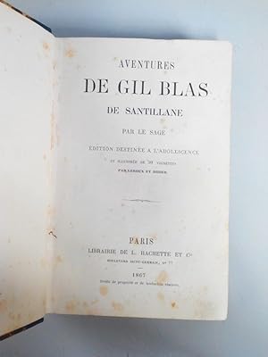 Bild des Verkufers fr Aventures de Gil Blas de Santillane. Edition destinee a l'adolescence. zum Verkauf von Antiquariat Bookfarm