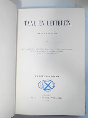 Imagen del vendedor de Taal en Letteren. 2e Jaargang (1892). RARE! a la venta por Antiquariat Bookfarm