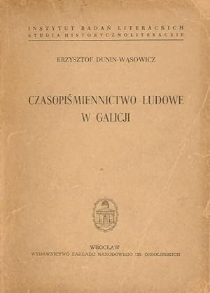 Imagen del vendedor de Czasopismiennictwo ludowe w Galicji a la venta por POLIART Beata Kalke