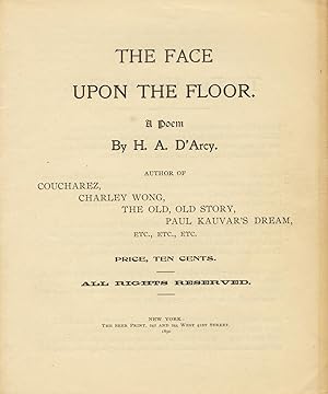 Seller image for The face upon the floor. A poem for sale by Zamboni & Huntington