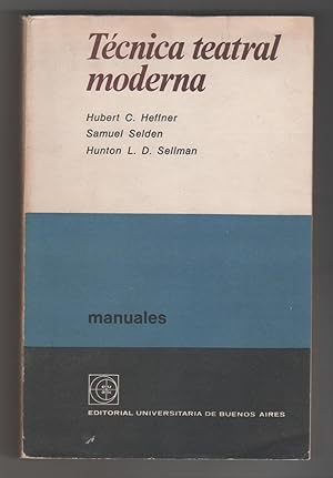 Seller image for Tcnica teatral moderna. for sale by Librera El Crabo