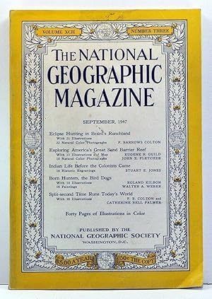 Imagen del vendedor de The National Geographic Magazine, Volume 92, Number 3 (September, 1947) a la venta por Cat's Cradle Books