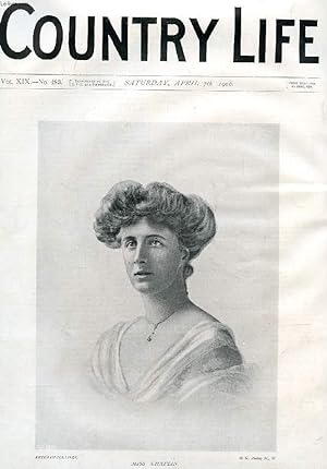 Seller image for COUNTRY LIFE ILLUSTRATED, VOL. XIX, N 483, APRIL 1906 (Contents: Our Portrait Illustration: Miss Chaplin. Plants and Artificial Light. Country Notes. The Shepherd. (Illustrated). Wild Country Life. Harrowing. (Illustrated). The Transplanting of.) for sale by Le-Livre