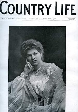 Seller image for COUNTRY LIFE ILLUSTRATED, VOL. XIX, N 484, APRIL 1906 (Contents: Our Portrait Illustration: The Honourable Sylvia Stanley. The Importation of Horses. Country Notes. Crayfishing in Germany. (Illustrated). Curious Nests. The Otter as Fisherman.) for sale by Le-Livre