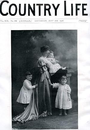Seller image for COUNTRY LIFE ILLUSTRATED, VOL. XIX, N 490, MAY 1906 (Contents: Our Portrait Illustration: The Countess of Radnor and Her Children. Folk Museums. Country Notes. Farming and Capital. (Illustrated). A Book of the Week. The Utility Poultry.) for sale by Le-Livre