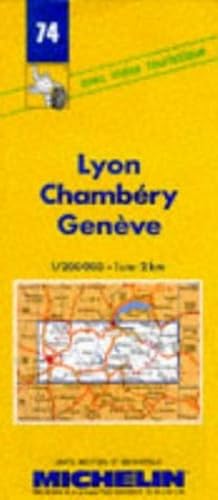 Michelin Map 74 Lyon, Chambery, Geneve