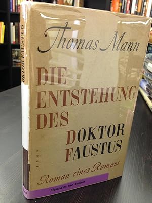 Bild des Verkufers fr Die Entstehung Des Doktor Faustus zum Verkauf von THE PRINTED GARDEN, ABA, MPIBA