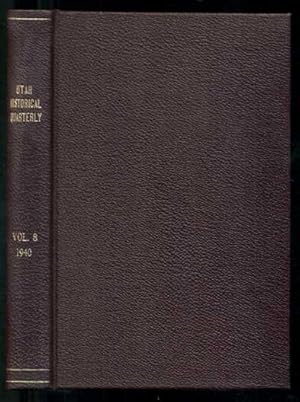 Bild des Verkufers fr Utah Historical Quarterly Volume 8: Number 1, January 1940; Numbers 2, 3, 4, April, July, October, 1940 (Journal of Leonard E. Harrington; The State of Deseret) zum Verkauf von Ken Sanders Rare Books, ABAA