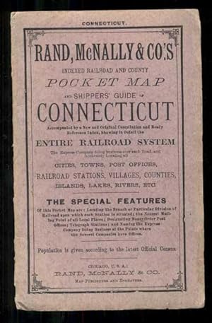Rand, McNally & Co.'s Indexed Railroad and County Pocket Map and Shippers' Guide of Connecticut A...