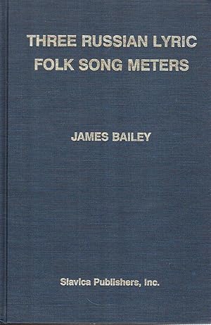 Imagen del vendedor de Three Russian Lyric Folk Song Meters a la venta por Hyde Brothers, Booksellers