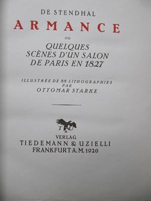 Armance ou Quelques Scènes d'un Salon de Paris en 1827.