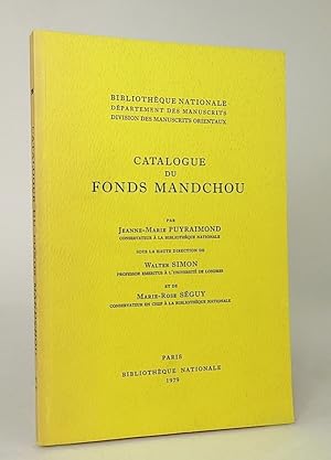 Bild des Verkufers fr Catalogue du Fonds Mandchou. zum Verkauf von Librarium of The Hague