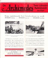 Bild des Verkufers fr Brochure Archimedes Twee Cylinder Buitenboordmotor Ook wel Balansmotor Archimedes genoemd zum Verkauf von nautiek