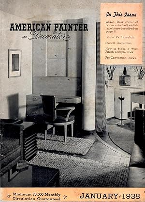 Imagen del vendedor de American Painter and Decorator January 1938 Vol. 15 No. 1 a la venta por Book Booth