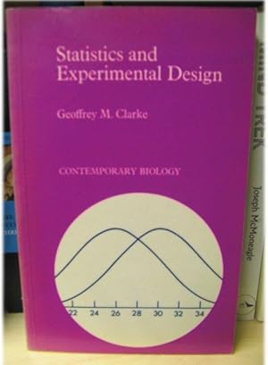 Seller image for Statistics and Experimental Design (Contemporary Biology) for sale by PsychoBabel & Skoob Books