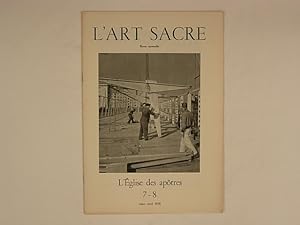 Seller image for L'Art Sacr 7-8 Mars Avril 1958 for sale by A Balzac A Rodin