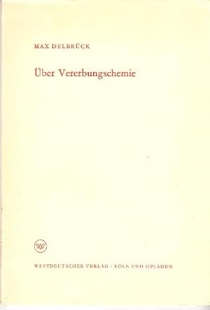 Imagen del vendedor de ber Vererbungschemie. a la venta por Buchversand Joachim Neumann